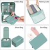 image:imageBAGAIL 8 Set Packing Cubes Luggage Packing Organizers for Travel AccessoriesWhite and Matcha StripeDusty Blue