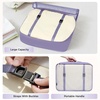 image:imageBAGAIL 8 Set Packing Cubes Luggage Packing Organizers for Travel AccessoriesWhite and Matcha StripeDusty Purple