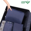 image:imageBAGAIL 8 Set Packing Cubes Luggage Packing Organizers for Travel AccessoriesWhite and Matcha StripeIndigo