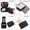 image:imageBAGAIL 8 Set Packing Cubes Luggage Packing Organizers for Travel AccessoriesWhite and Matcha StripeJet Black