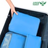 image:imageBAGAIL 8 Set Packing Cubes Luggage Packing Organizers for Travel AccessoriesWhite and Matcha StripeLight Blue