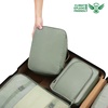 image:imageBAGAIL 8 Set Packing Cubes Luggage Packing Organizers for Travel AccessoriesWhite and Matcha StripeMatcha Green