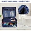 image:imageBAGAIL 8 Set Packing Cubes Luggage Packing Organizers for Travel AccessoriesWhite and Matcha StripeNavy Leaf