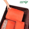 image:imageBAGAIL 8 Set Packing Cubes Luggage Packing Organizers for Travel AccessoriesWhite and Matcha StripeOrange