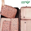image:imageBAGAIL 8 Set Packing Cubes Luggage Packing Organizers for Travel AccessoriesWhite and Matcha StripePink Leopard