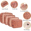 image:imageBAGAIL 8 Set Packing Cubes Luggage Packing Organizers for Travel AccessoriesWhite and Matcha StripePink Leopard