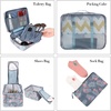 image:imageBAGAIL 8 Set Packing Cubes Luggage Packing Organizers for Travel AccessoriesWhite and Matcha StripeRed Flamingo