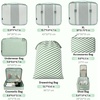 image:imageBAGAIL 8 Set Packing Cubes Luggage Packing Organizers for Travel AccessoriesWhite and Matcha StripeWhite and Matcha Stripe