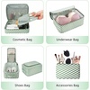 image:imageBAGAIL 8 Set Packing Cubes Luggage Packing Organizers for Travel AccessoriesWhite and Matcha StripeWhite and Matcha Stripe