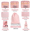 image:imageBAGAIL 8 Set Packing Cubes Luggage Packing Organizers for Travel AccessoriesWhite and Matcha StripeWhite and Pink Stripe
