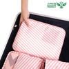 image:imageBAGAIL 8 Set Packing Cubes Luggage Packing Organizers for Travel AccessoriesWhite and Matcha StripeWhite and Pink Stripe