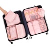 image:imageBAGAIL 8 Set Packing Cubes Luggage Packing Organizers for Travel AccessoriesWhite and Matcha StripeWhite and Pink Stripe