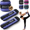 image:imageBAGAIL Ankle Wrist Weights for Women amp Men Set of 2 Available in 0512345 lb Each Wearable Leg Arm Weights with Sleek Design amp Secure Fit for Walking Running Pilates Home FitnessPurple