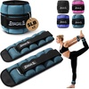 image:imageBAGAIL Ankle Wrist Weights for Women amp Men Set of 2 Available in 0512345 lb Each Wearable Leg Arm Weights with Sleek Design amp Secure Fit for Walking Running Pilates Home FitnessBlue