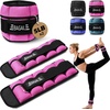 image:imageBAGAIL Ankle Wrist Weights for Women amp Men Set of 2 Available in 0512345 lb Each Wearable Leg Arm Weights with Sleek Design amp Secure Fit for Walking Running Pilates Home FitnessPink