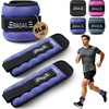image:imageBAGAIL Ankle Wrist Weights for Women amp Men Set of 2 Available in 0512345 lb Each Wearable Leg Arm Weights with Sleek Design amp Secure Fit for Walking Running Pilates Home FitnessPurple