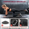 image:imageBAGAIL Ankle Wrist Weights for Women amp Men Set of 2 Available in 0512345 lb Each Wearable Leg Arm Weights with Sleek Design amp Secure Fit for Walking Running Pilates Home FitnessBlack