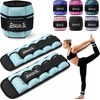 image:imageBAGAIL Ankle Wrist Weights for Women amp Men Set of 2 Available in 0512345 lb Each Wearable Leg Arm Weights with Sleek Design amp Secure Fit for Walking Running Pilates Home FitnessLight Blue