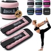 image:imageBAGAIL Ankle Wrist Weights for Women amp Men Set of 2 Available in 0512345 lb Each Wearable Leg Arm Weights with Sleek Design amp Secure Fit for Walking Running Pilates Home FitnessSoft Pink
