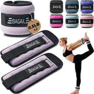 image:imageBAGAIL Ankle Wrist Weights for Women amp Men Set of 2 Available in 0512345 lb Each Wearable Leg Arm Weights with Sleek Design amp Secure Fit for Walking Running Pilates Home FitnessLilac