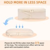 image:imageBAGAIL 4 Set6 Set8 Set Compression Packing Cubes Travel Accessories Expandable Packing Organizers Half Mesh 6Black Floral05Cream