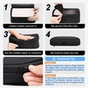 image:imageBAGAIL 4 Set6 Set8 Set Compression Packing Cubes Travel Accessories Expandable Packing Organizers Half Mesh 6Black Floral05Jet Black