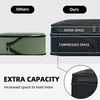 image:imageBAGAIL 4 Set6 Set8 Set Compression Packing Cubes Travel Accessories Expandable Packing Organizers Half Mesh 6Black Floral06Black