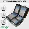 image:imageBAGAIL 4 Set6 Set8 Set Compression Packing Cubes Travel Accessories Expandable Packing Organizers Half Mesh 6Black Floral06Black