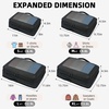image:imageBAGAIL 4 Set6 Set8 Set Compression Packing Cubes Travel Accessories Expandable Packing Organizers Half Mesh 6Black Floral06Black
