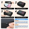 image:imageBAGAIL 4 Set6 Set8 Set Compression Packing Cubes Travel Accessories Expandable Packing Organizers Half Mesh 6Black Floral06Black