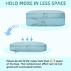image:imageBAGAIL 4 Set6 Set8 Set Compression Packing Cubes Travel Accessories Expandable Packing Organizers Half Mesh 6Black Floral06Dusty Blue