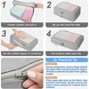 image:imageBAGAIL 4 Set6 Set8 Set Compression Packing Cubes Travel Accessories Expandable Packing Organizers Half Mesh 6Black Floral06Grey