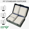 image:imageBAGAIL 4 Set6 Set8 Set Compression Packing Cubes Travel Accessories Expandable Packing Organizers Half Mesh 6Black Floral06Grey