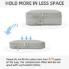 image:imageBAGAIL 4 Set6 Set8 Set Compression Packing Cubes Travel Accessories Expandable Packing Organizers Half Mesh 6Black Floral06Grey