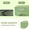 image:imageBAGAIL 4 Set6 Set8 Set Compression Packing Cubes Travel Accessories Expandable Packing Organizers Half Mesh 6Black Floral06Matcha Green