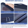 image:imageBAGAIL 4 Set6 Set8 Set Compression Packing Cubes Travel Accessories Expandable Packing Organizers Half Mesh 6Black Floral06Navy