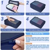 image:imageBAGAIL 4 Set6 Set8 Set Compression Packing Cubes Travel Accessories Expandable Packing Organizers Half Mesh 6Black Floral06Navy