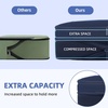 image:imageBAGAIL 4 Set6 Set8 Set Compression Packing Cubes Travel Accessories Expandable Packing Organizers Half Mesh 6Black Floral06Navy