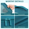 image:imageBAGAIL 4 Set6 Set8 Set Compression Packing Cubes Travel Accessories Expandable Packing Organizers Half Mesh 6Black Floral06Teal