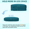 image:imageBAGAIL 4 Set6 Set8 Set Compression Packing Cubes Travel Accessories Expandable Packing Organizers Half Mesh 6Black Floral06Teal