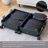 image:imageBAGAIL 4 Set6 Set8 Set Compression Packing Cubes Travel Accessories Expandable Packing Organizers Half Mesh 6Black Floral4Black