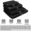 image:imageBAGAIL 4 Set6 Set8 Set Compression Packing Cubes Travel Accessories Expandable Packing Organizers Half Mesh 6Black Floral4Black