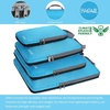 image:imageBAGAIL 4 Set6 Set8 Set Compression Packing Cubes Travel Accessories Expandable Packing Organizers Half Mesh 6Black Floral4Blue
