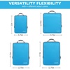 image:imageBAGAIL 4 Set6 Set8 Set Compression Packing Cubes Travel Accessories Expandable Packing Organizers Half Mesh 6Black Floral4Blue