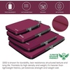 image:imageBAGAIL 4 Set6 Set8 Set Compression Packing Cubes Travel Accessories Expandable Packing Organizers Half Mesh 6Black Floral4Burgundy