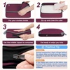 image:imageBAGAIL 4 Set6 Set8 Set Compression Packing Cubes Travel Accessories Expandable Packing Organizers Half Mesh 6Black Floral4Burgundy