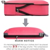 image:imageBAGAIL 4 Set6 Set8 Set Compression Packing Cubes Travel Accessories Expandable Packing Organizers Half Mesh 6Black Floral4Coral