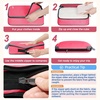 image:imageBAGAIL 4 Set6 Set8 Set Compression Packing Cubes Travel Accessories Expandable Packing Organizers Half Mesh 6Black Floral4Coral