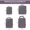 image:imageBAGAIL 4 Set6 Set8 Set Compression Packing Cubes Travel Accessories Expandable Packing Organizers Half Mesh 6Black Floral4Dark Greyish