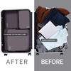 image:imageBAGAIL 4 Set6 Set8 Set Compression Packing Cubes Travel Accessories Expandable Packing Organizers Half Mesh 6Black Floral4Dark Greyish